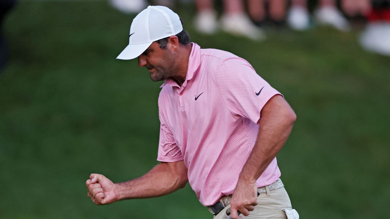 Scheffler forces Monday playoff with Hovland at Travelers – ESPN