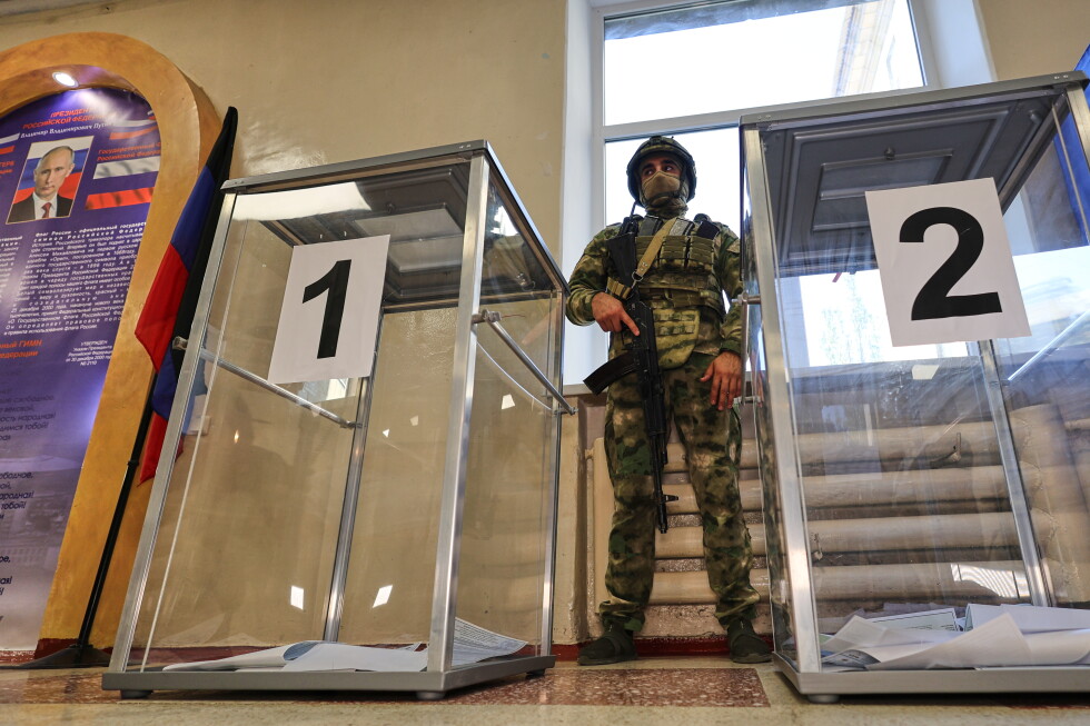 Russia holds parliamentary vote in areas it seized from Ukraine in the war – AP News